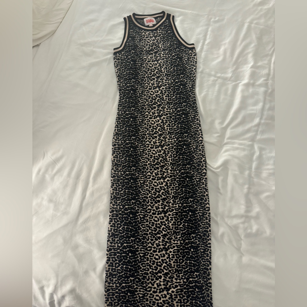 Solid & Striped Cheetah Print Maxi Dress